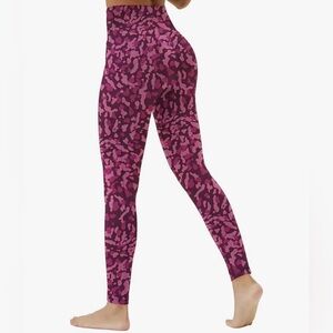 Professional Yoga Camouflage Leggings for  Women Size XXL in Color Purple